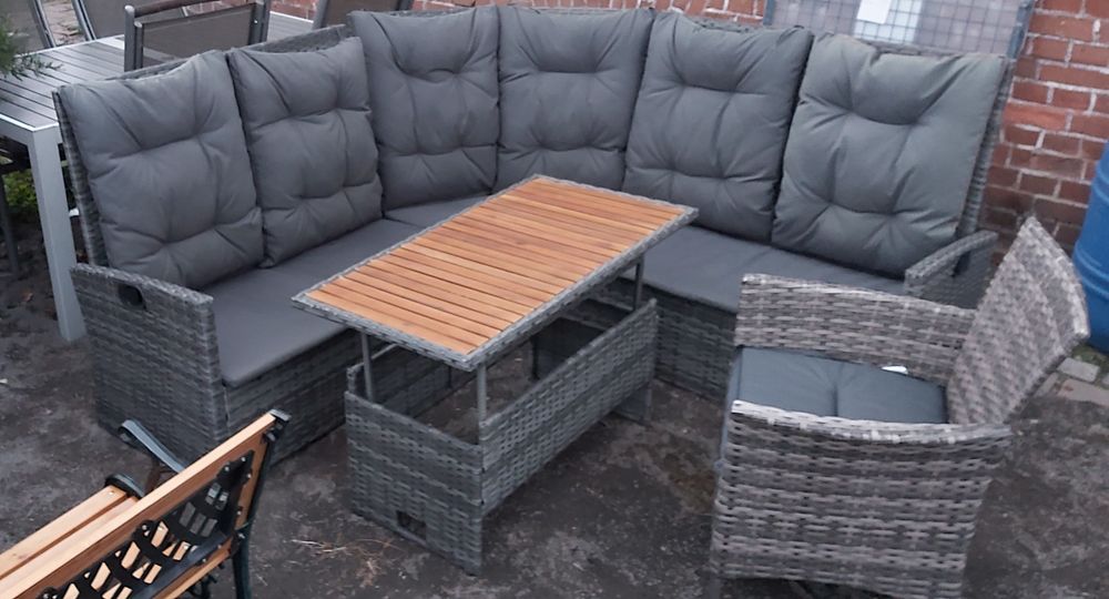 Zestaw ogrodowy rattanowy ratan balkon altanka ogród taras