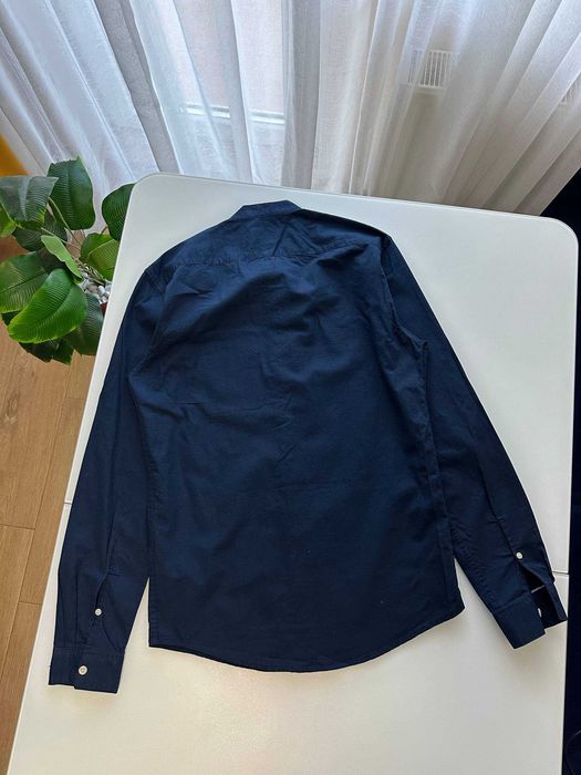 Темно-синя чоловіча сорочка Pull&Bear S розміру, нова slim fit