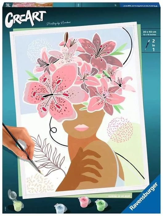 CreArt: Flowers on my mind. Ravensburger. Nowy Produkt