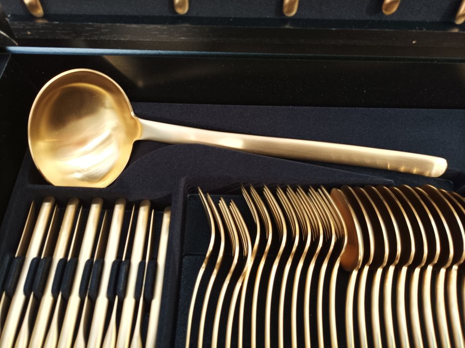 FAQUEIRO DOURADO com 130 pçs - Elegância e Alta Qualidade*NOVO*