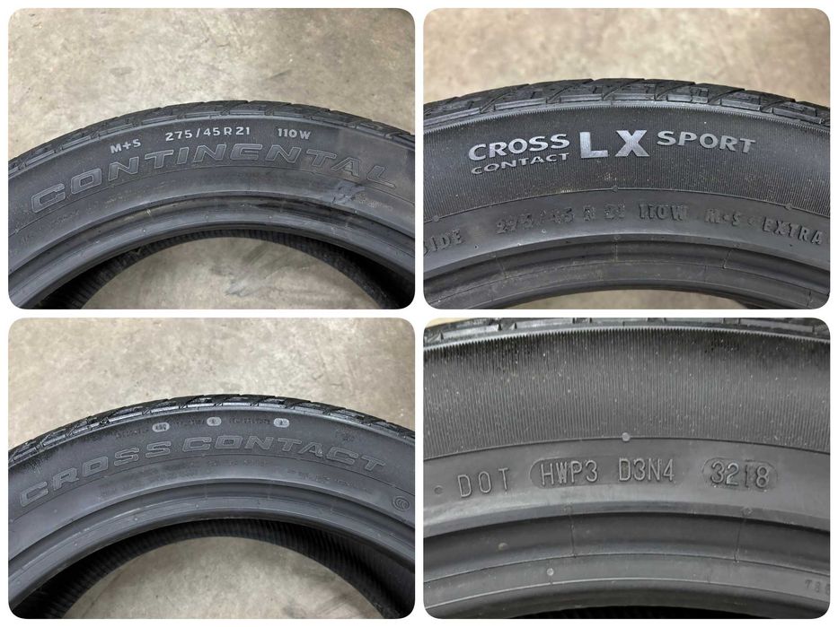 2X OPONY 275/45R21 110W Continental CrossContact LX SPORT 6.2MM 2018R