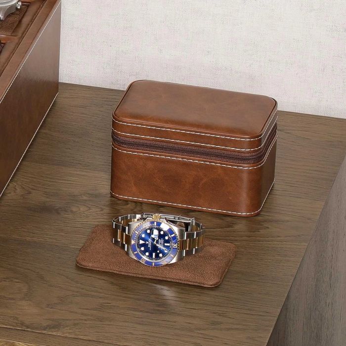 Etui podróżne na 2 zegarki dla mężczyzn
