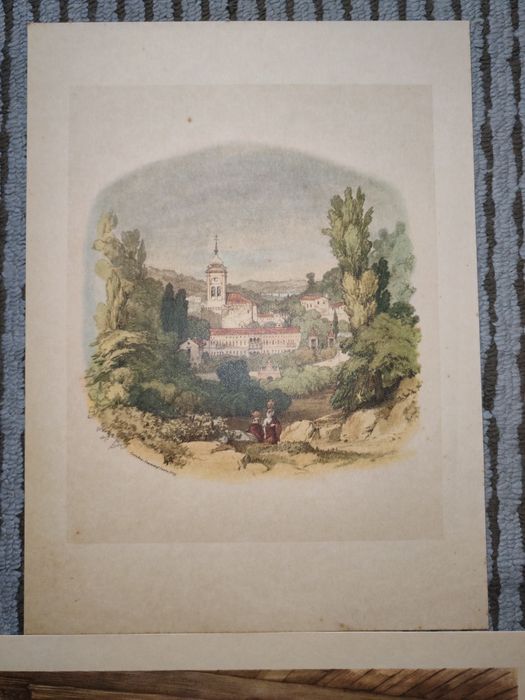3 Gravuras antigas de Coimbra – conjunto decorativo (séc. XIX)