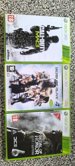 Dead or alive 4/Call of duty modern warfare 3/Medal of honor Xbox 360
