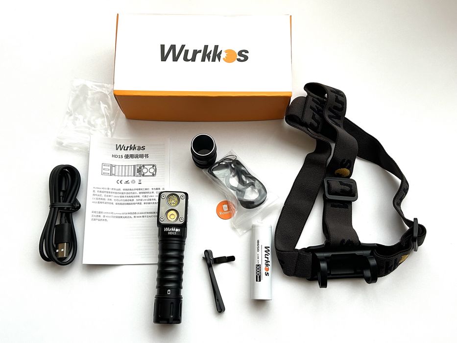 Налобный фонарь Wurkkos HD15 HD20 HD50 с аккумуляторами