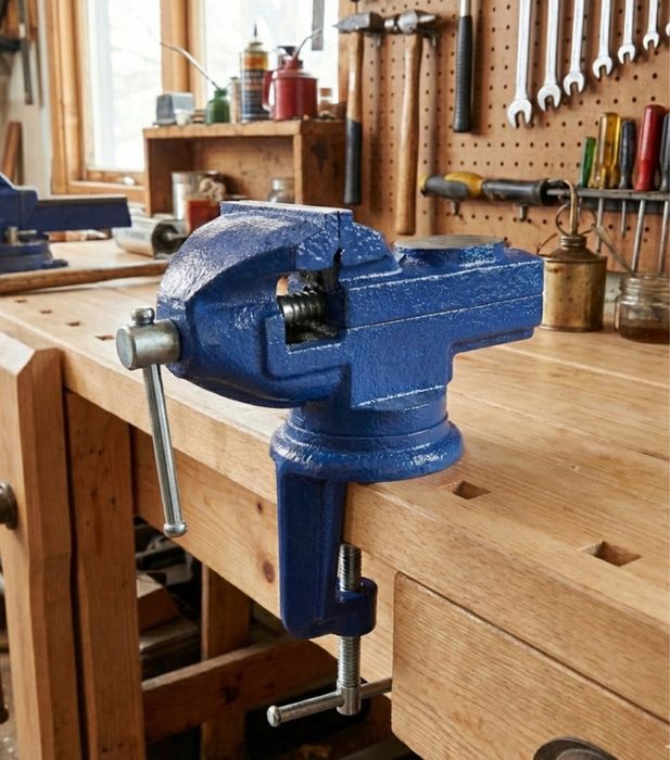 Imadło obrotowe żeliwne z kowadłem imadło ślusarskie obrotowe 360
