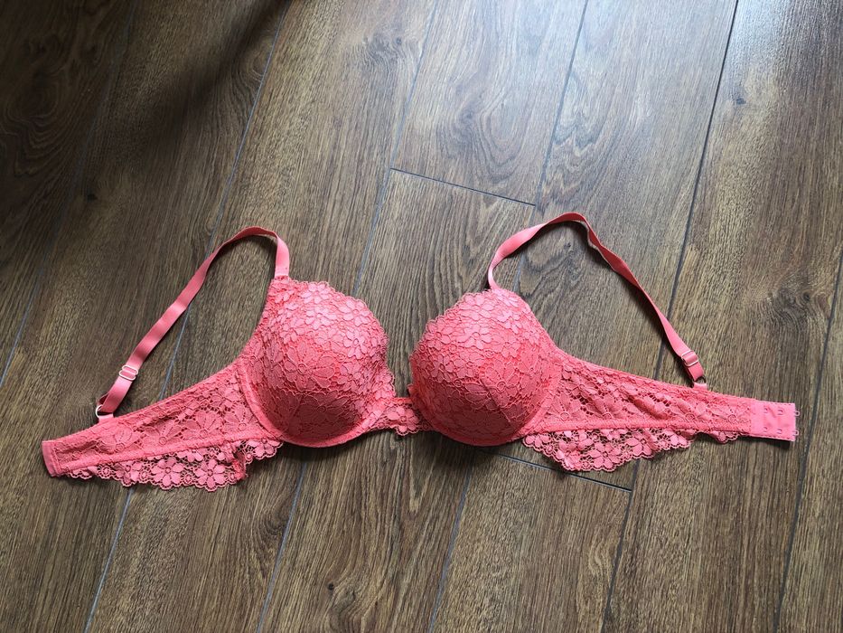 Biustonosz Etam 75 D kolor pomarańczowo - koralowy