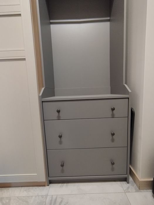 Ikea Hauga szafa otwarta regał z szufladami