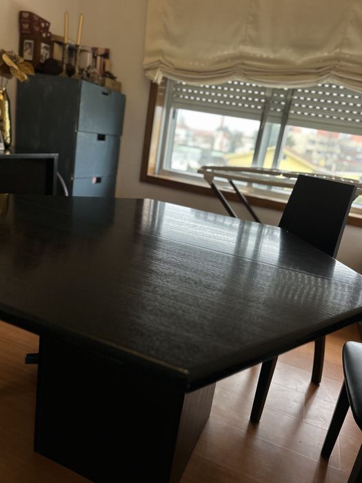 Mesa preta extensivel