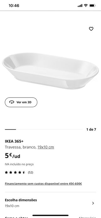 3 Travessas IKEA como novo