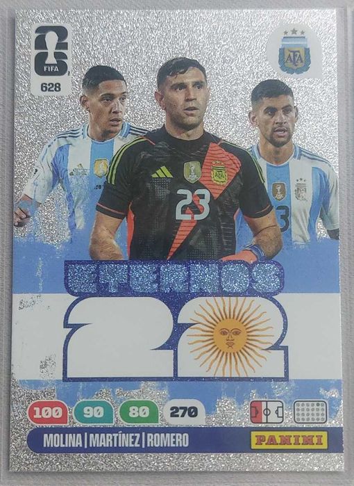 Cartas Panini Adrenalyn Fifa 2026 - Eternos 628 629 e 630 - ULTRA RARAS
