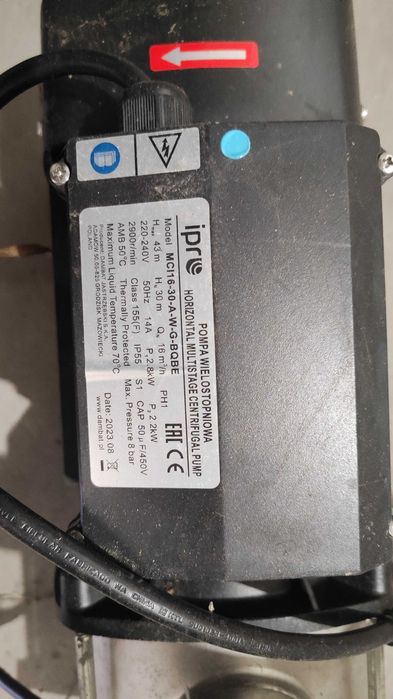 Pompa przemysłowa iPRO MCI 16-30 (2,2 kW, 230 V)