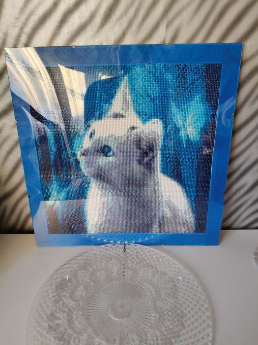 Obraz wykonany haftem diamentowym