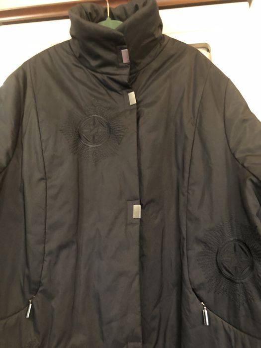 Kurtka damska Italy Style 7XL bràzowa , ocieplana ,