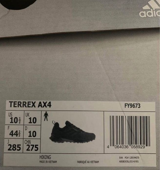 Sapato Adidas TERREX AX4  novos