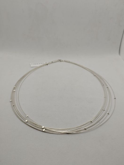 Srebrny naszyjnik kolia, próba 925, długość 40 cm