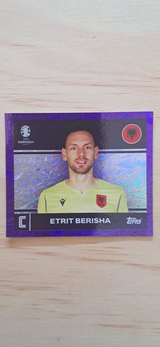 Cromo futebol de Berisha(Euro 2024)da Panini