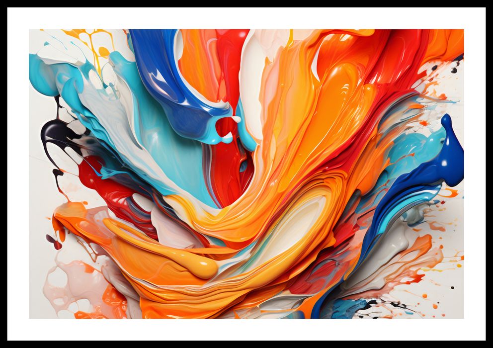 Plakat 60x40cm Taneczne Fale