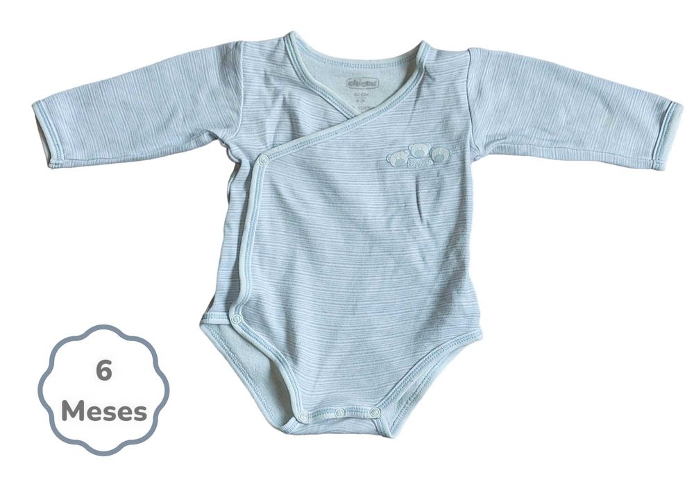 Chicco Striped Bodysuit, 6 Months