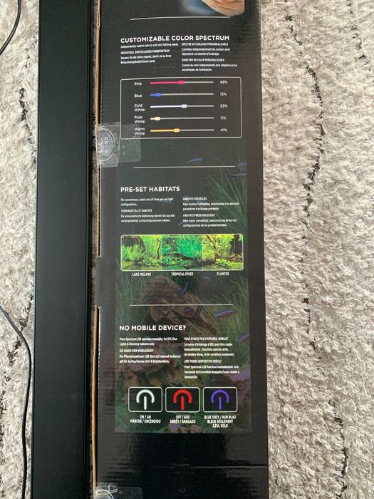 Belka LED Fluval Plant 59 W 122-153 cm do oświetlenia akwarium - aplikacja