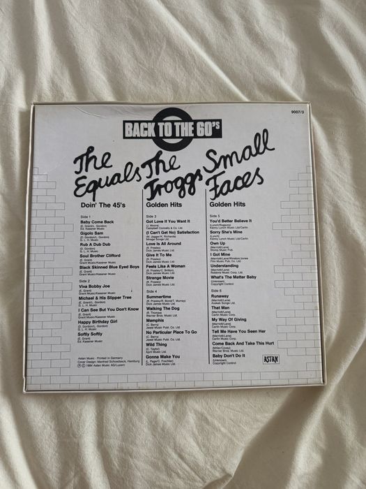Vinyl The Equals / The Troggs / Small Faces – Back To The 60’s