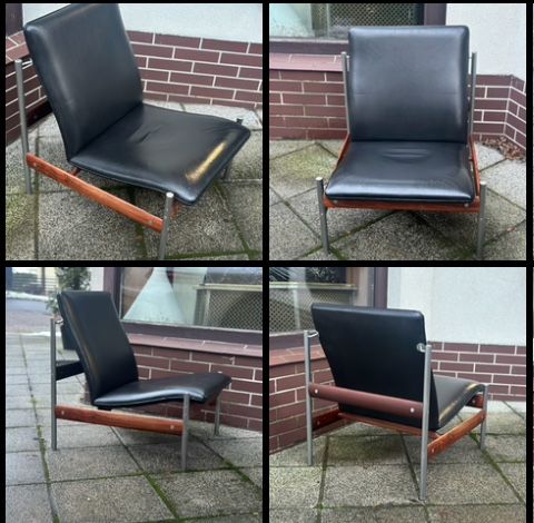 Sven Ivar Dysthe fotel 1001. Dokka Mobler. Norwegia lata 60-te