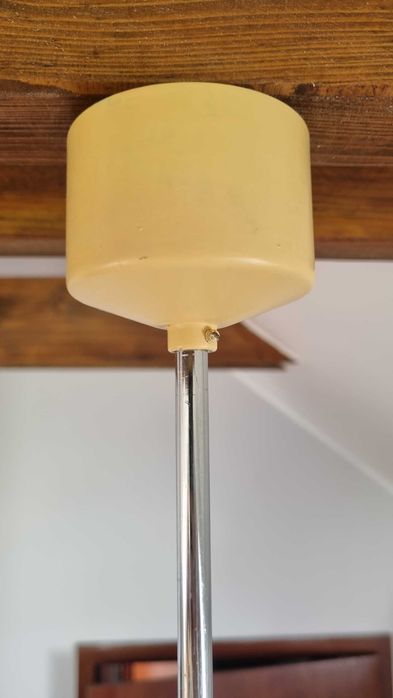 Lampa wisząca Space Age szkło opalowe J. Hůrka, Napako Czechosłowacja