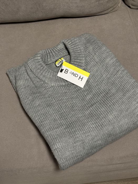 Светр вовняний сірий оверсайз Braandhaall Jolie вовняний L-XL
