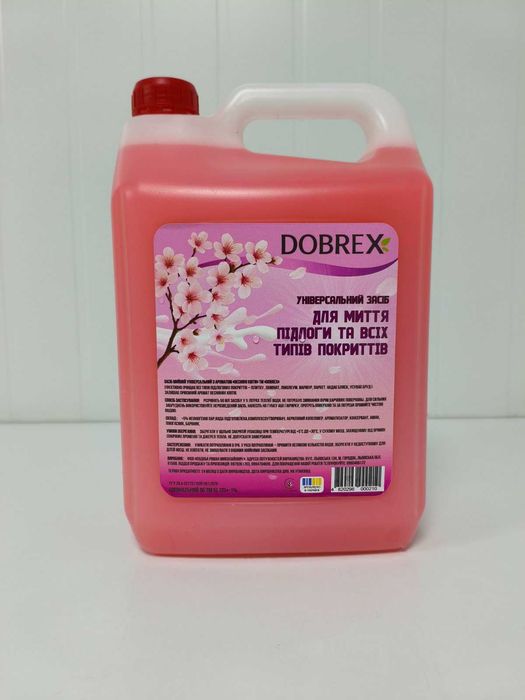 Засіб для миття підлоги TM Dobrex , з ароматом квіткова свіжість 5 л