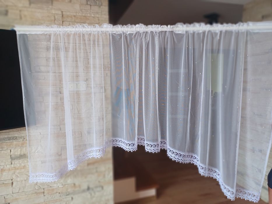 Firanka z koralikami 250cm/120