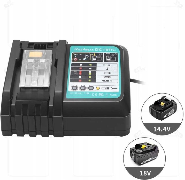 Ładowarka baterii dotyczy akumulatora MAKITA 14.4 - 18 V