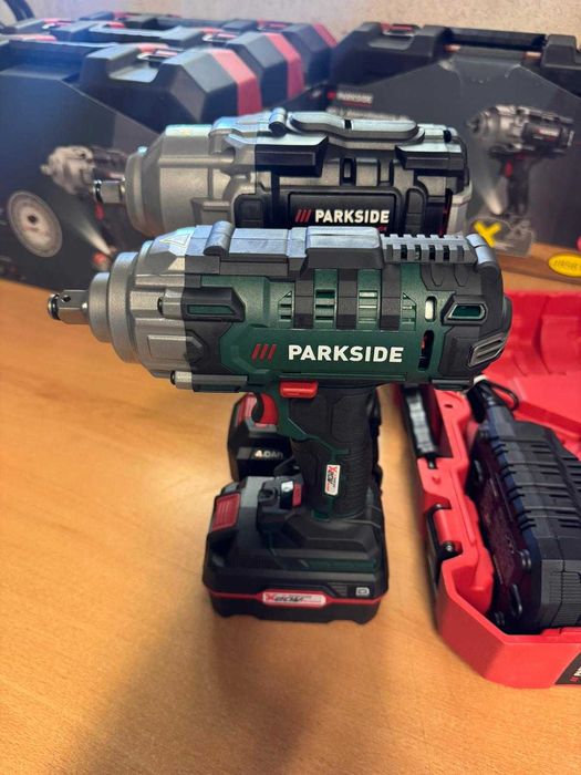 KIT Chave de Impacto Parkside 20V Performance PASSP 20-Li C4 1356NM