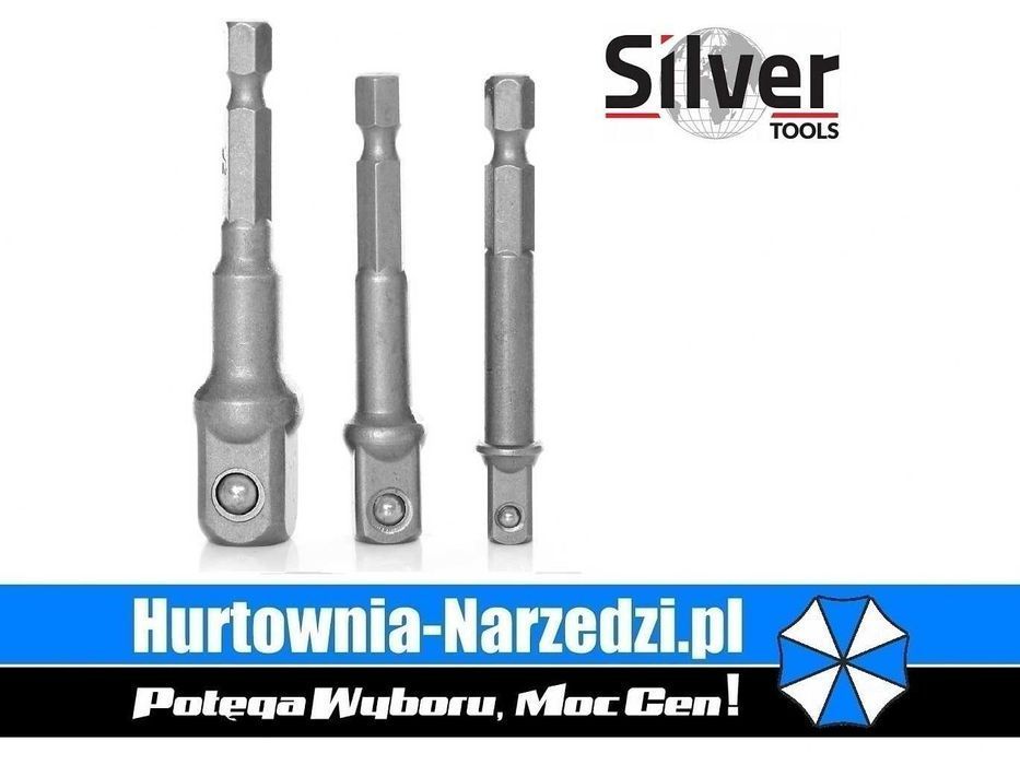 3szt adaptery do wkrętarki  przejściówki do wkrętark na nasadki uchwyt