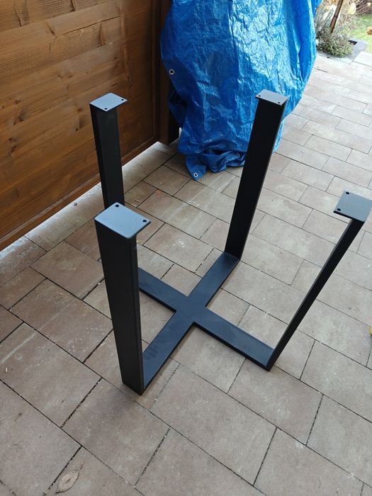 Stalowe nogi do stołu okrągłego loft