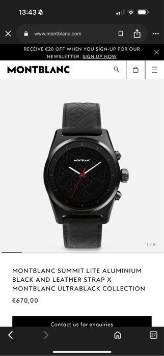 Relógio Montblanc Summit Lite Novo sem uso