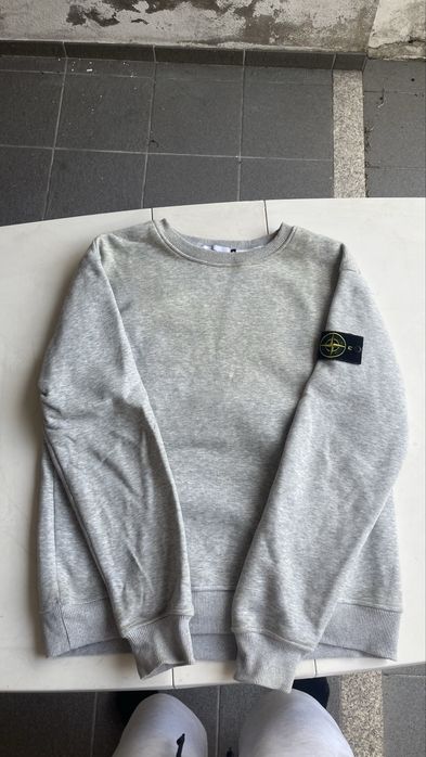Stone Island Grey Crewneck Sweatshirt