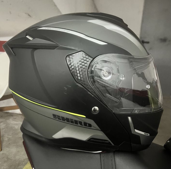 Capacete mota modular