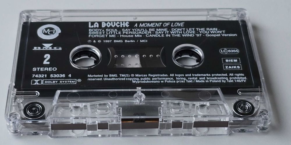 Kaseta audio  audio La Bouche - A Moment Of Love