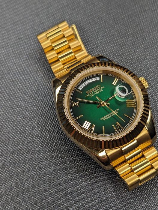 Seiko mod daydate złoty cygan 40mm rodzina Soprano