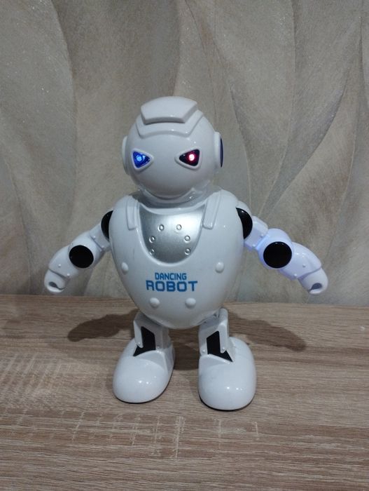 Tańczący robot świeci