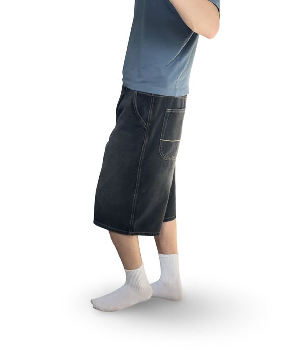 Розпродаж Широкі Шорти Bershka Skater Super Baggy Джинсові Бершка Супер Беггі