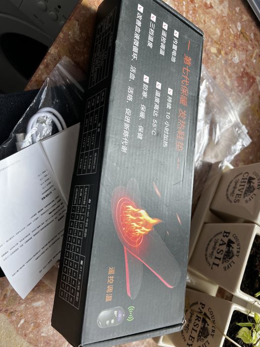 Podgrzewane wkładki do butów 41-44 - na baterie z pilotem