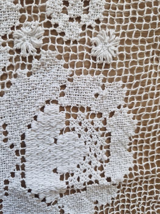 Dwie zazdrostki firanki 78×35cm ręcznie robione