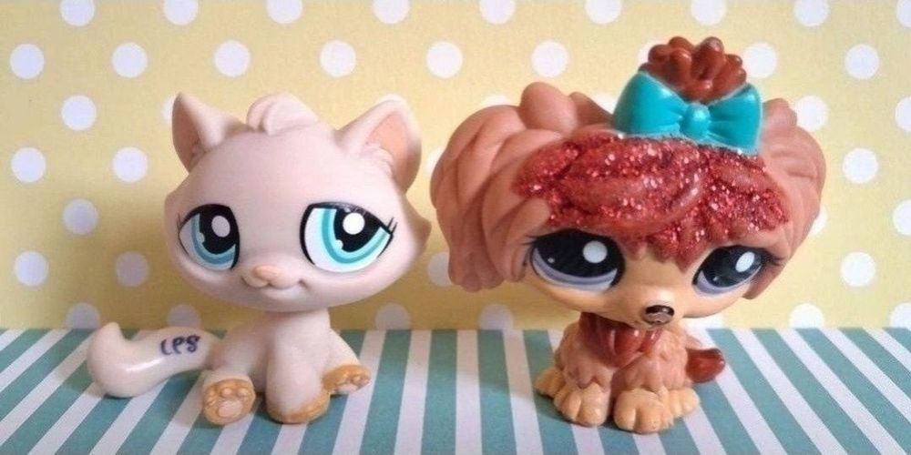 Littlest Pet Shop LPS zestaw Pies i Kot Stan Dobry