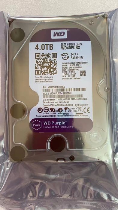 Жесткий диск HDD WD Purple 500 Gb,  1 Tb  Sata