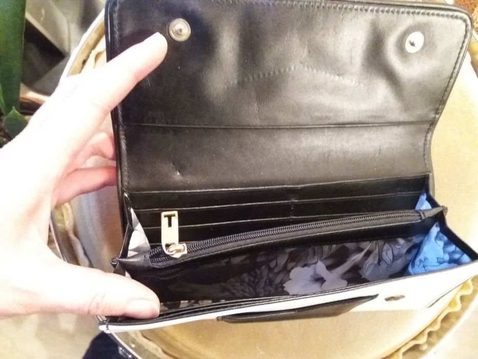 Ted Baker elegancki portfel skóra