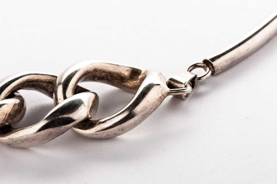 Masywny Srebrny Naszyjnik - 83,72g - PRL - ORNO - Kraków