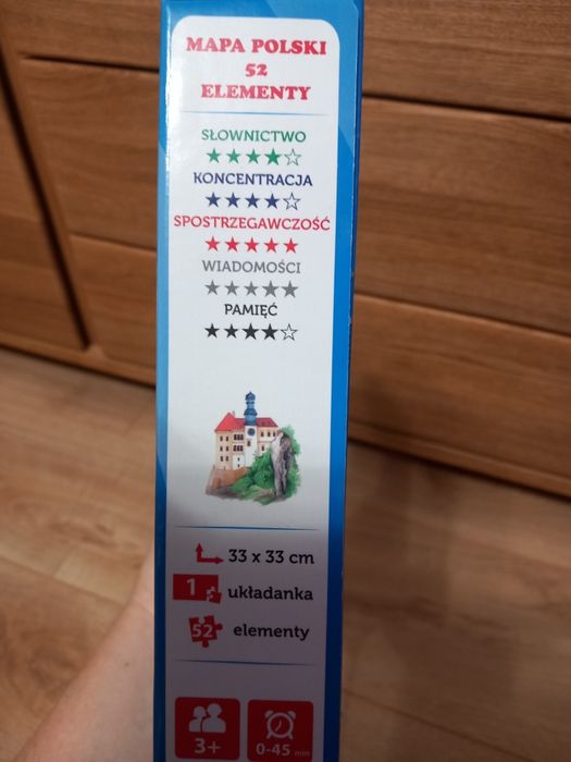 Puzzle Mapa Polski 52 elementy