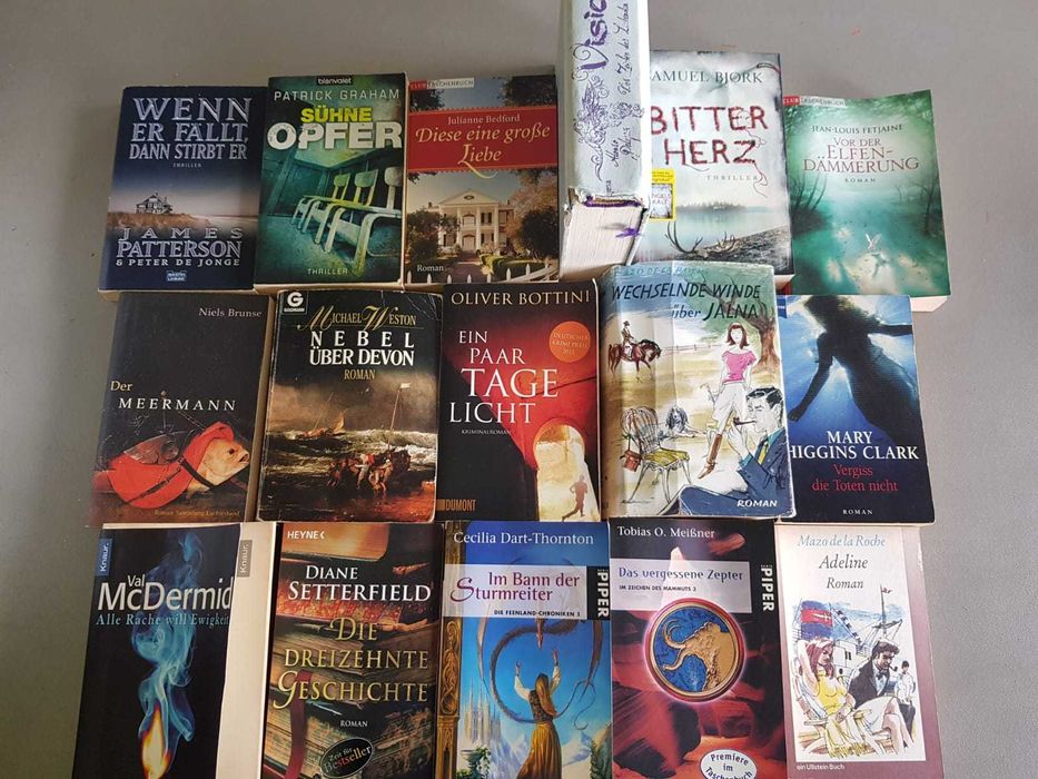 Livros alemães em bom estado, várias categorias