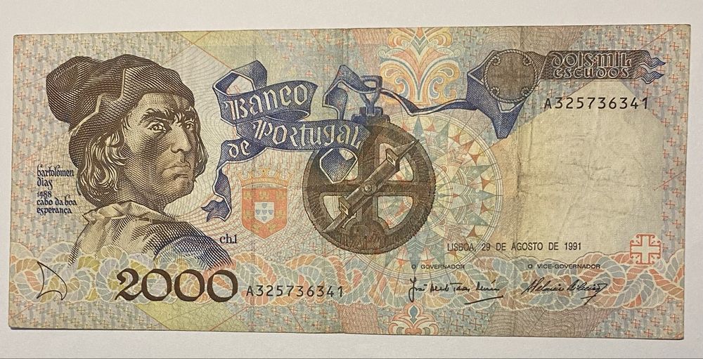 Nota 1141 - Dois Mil Escudos 1991